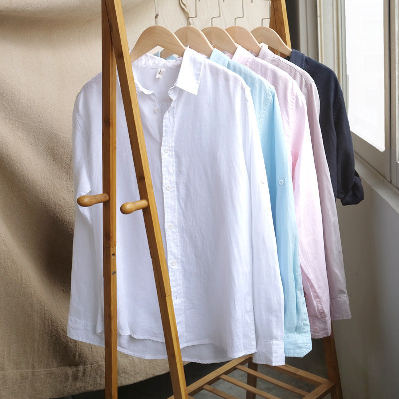 Casual Linen Long sleeved Shirt