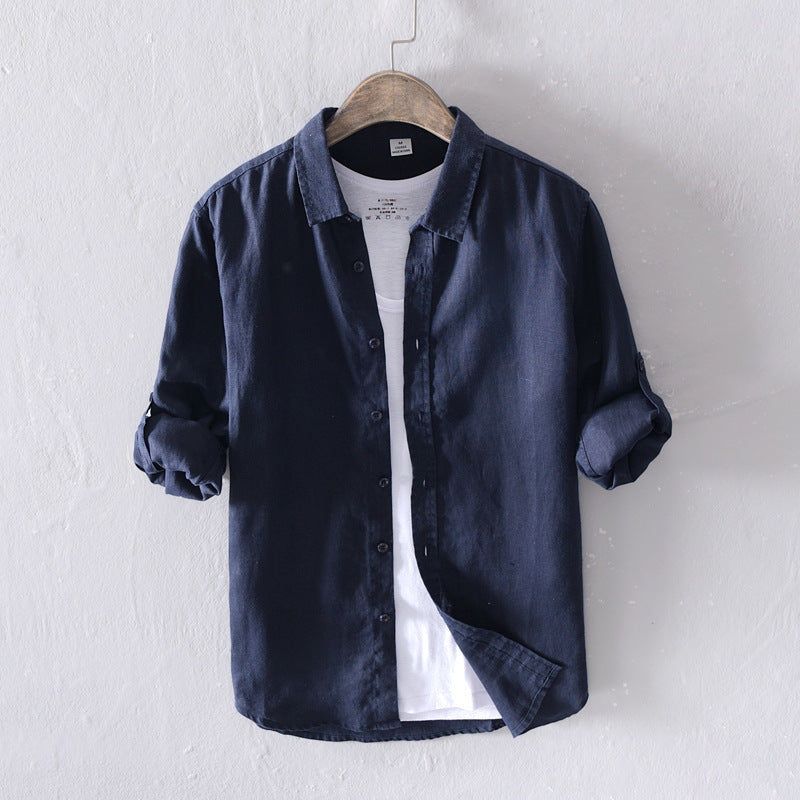 Casual Linen Long sleeved Shirt