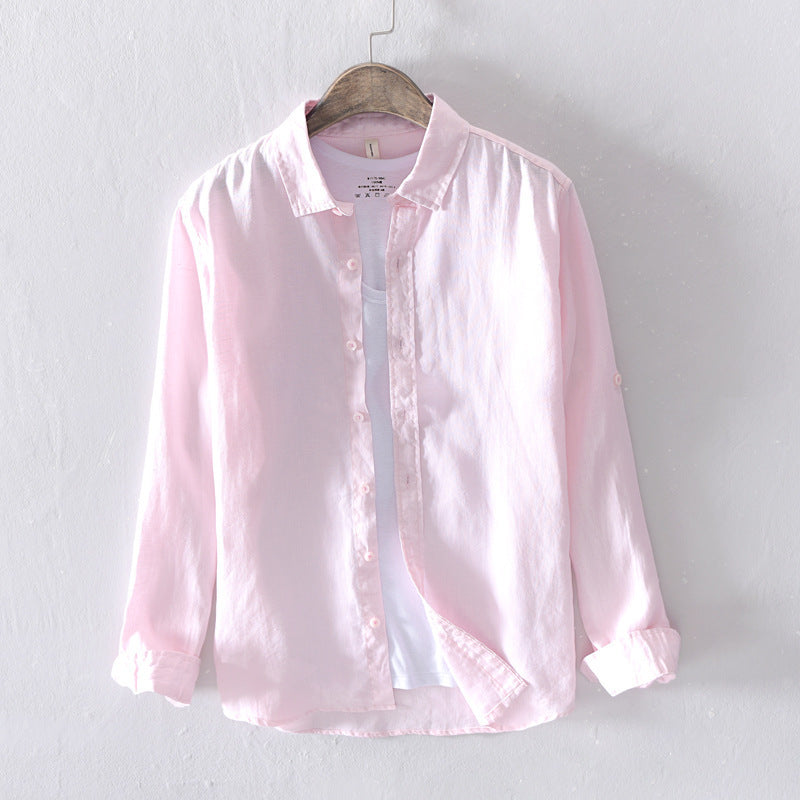 Casual Linen Long sleeved Shirt