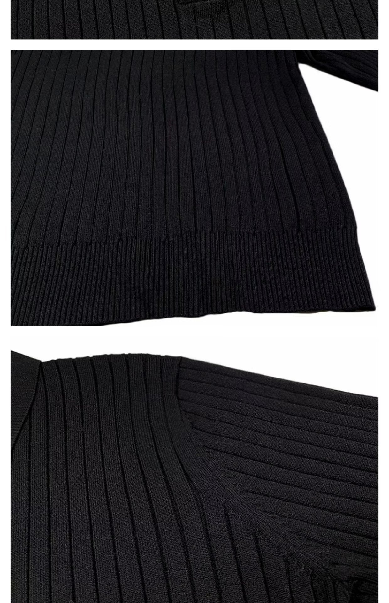 Polo Long Sleeve Knitted Sweater