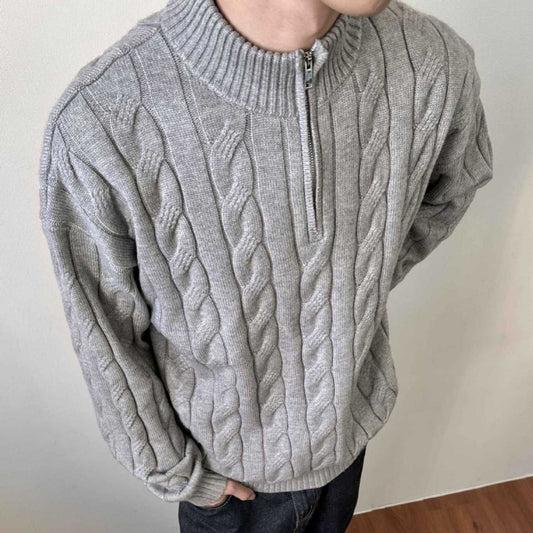 Old Money Half Zipper Sweater